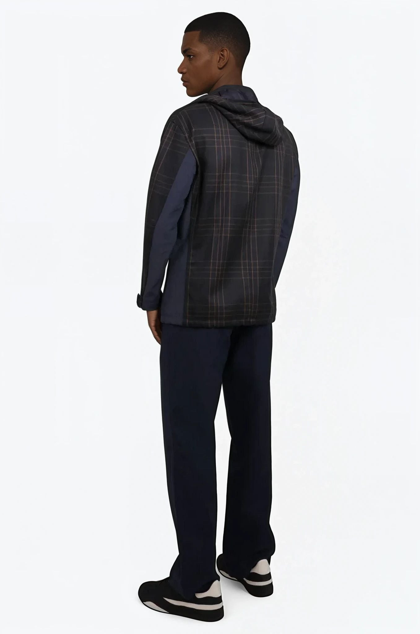 BELTED DOUBLE KNEE STRAIGHT PANT | NAVY - 4