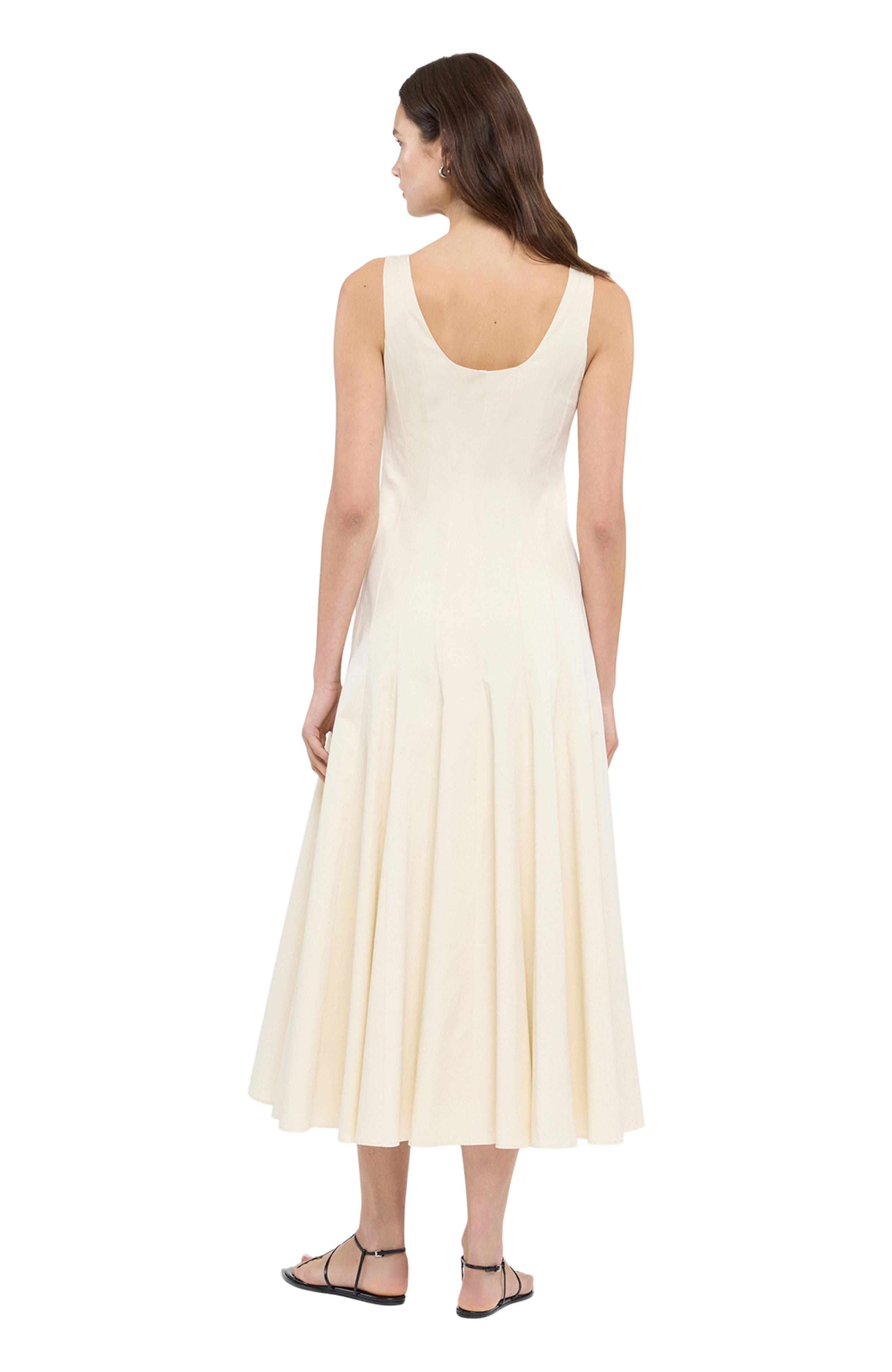 Another Tomorrow Tank Flare Dress in Off White at Nordstrom - 3