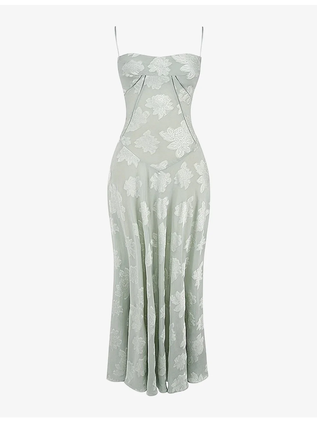 Seren lace-up lace maxi dress - 1