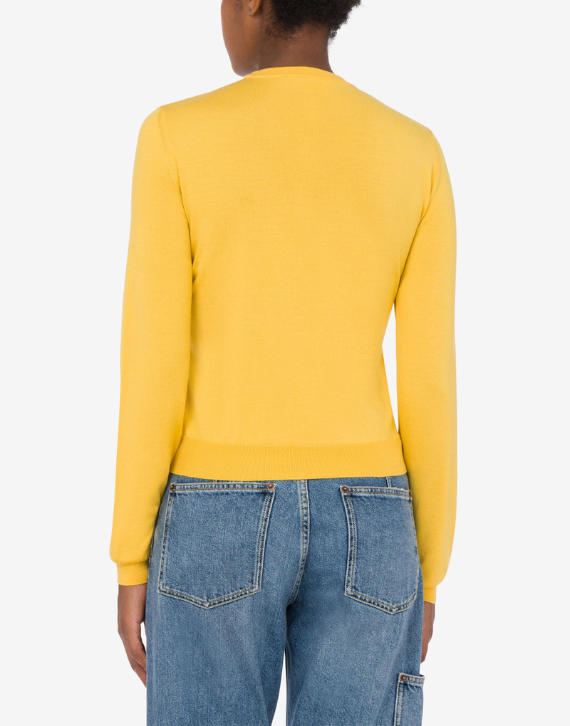 Moschino WOOL AND SILK PULLOVER GOLDEN M outlook
