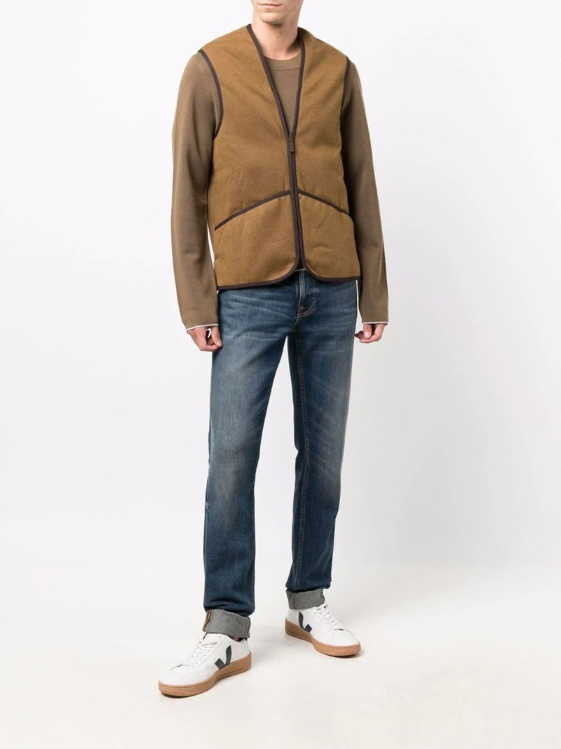 Barbour bicolour zipped gilet outlook