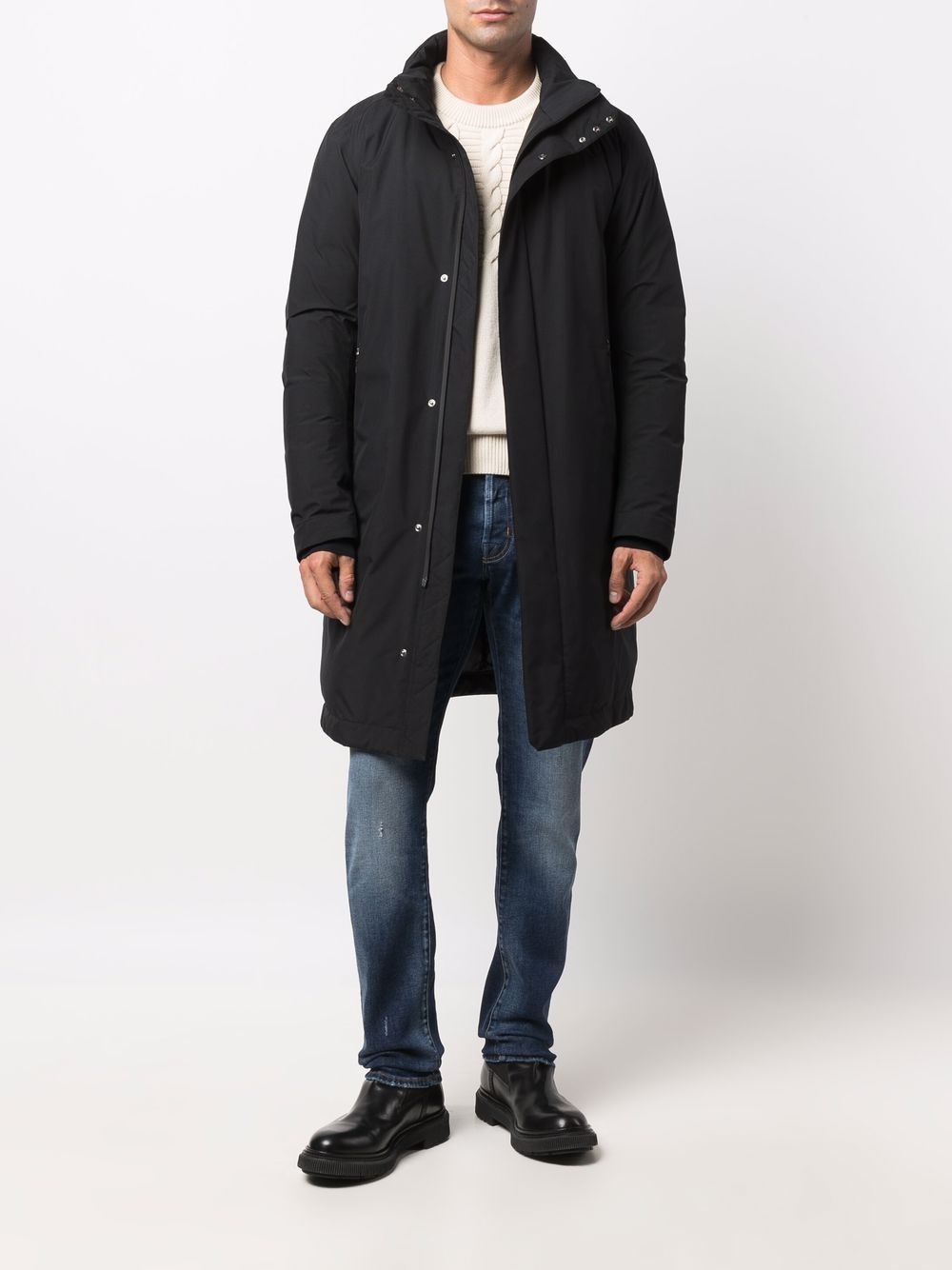 hooded down coat - 6