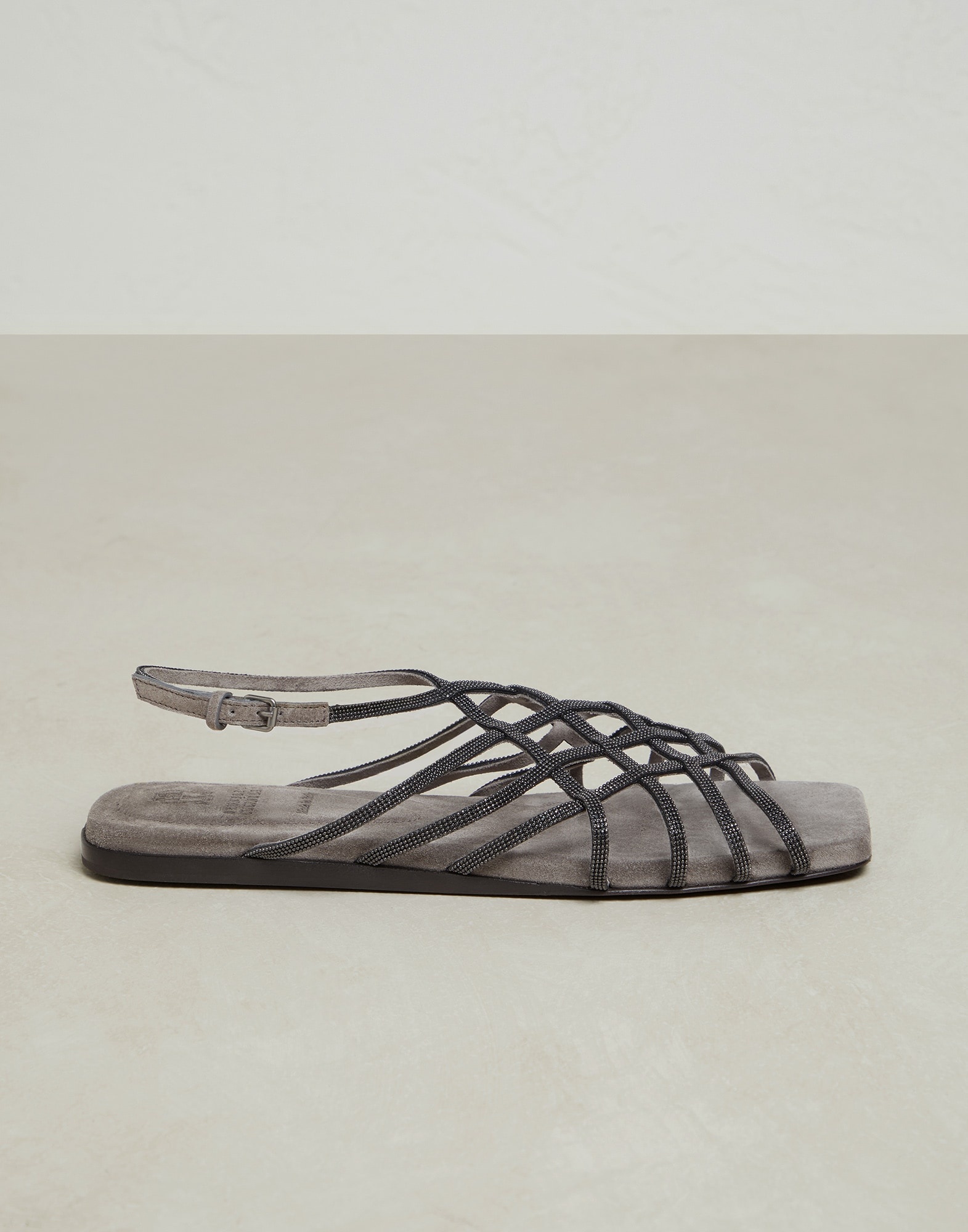 Precious Net sandals in suede - 1