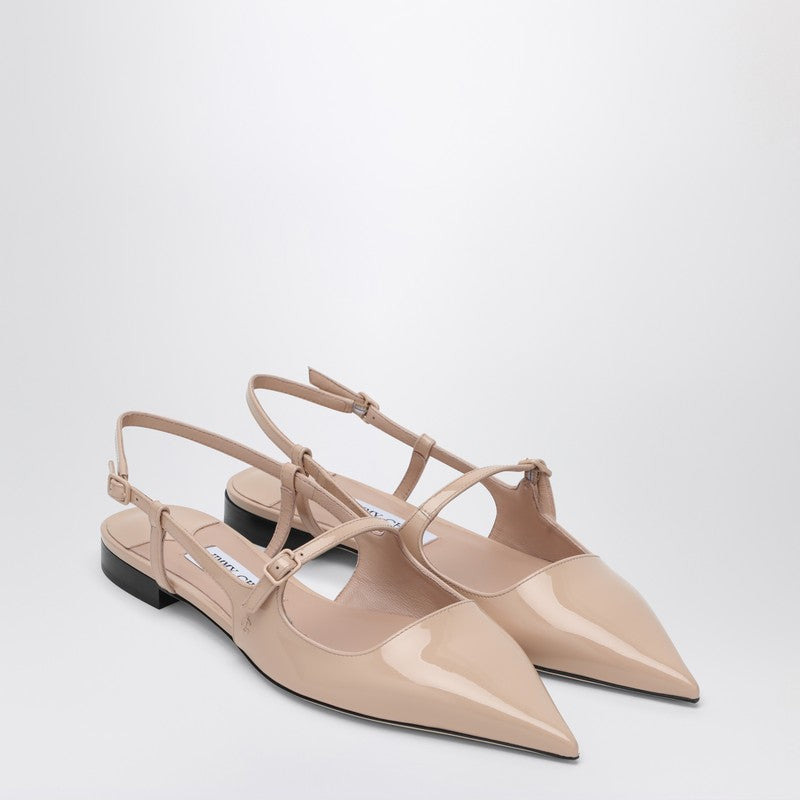 SCARPA DIDI FLAT NUDE IN PATENT LEATHER - 1