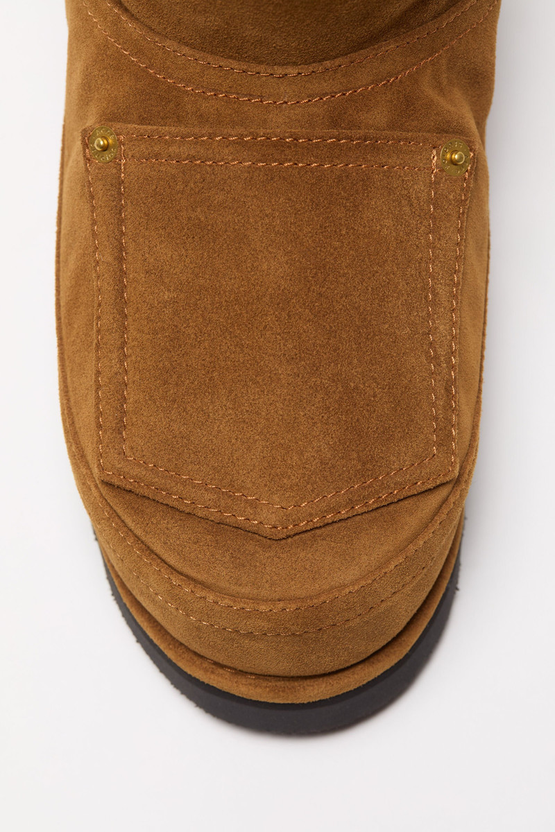 Low boots printed leather - Tobacco brown 6