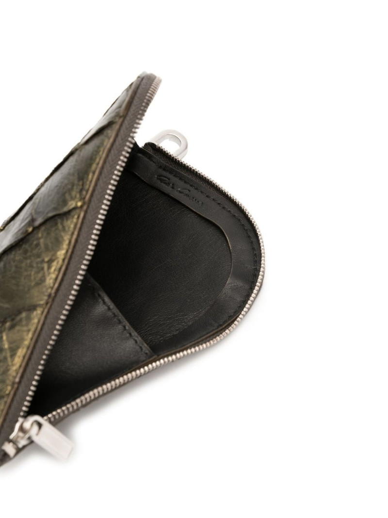 metallic-effect leather wallet 3