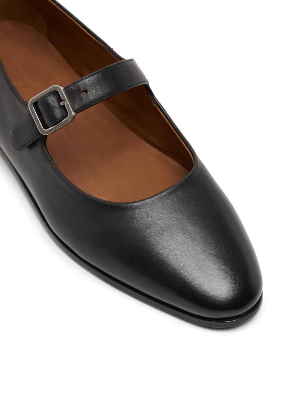leather ballerina shoes - 4