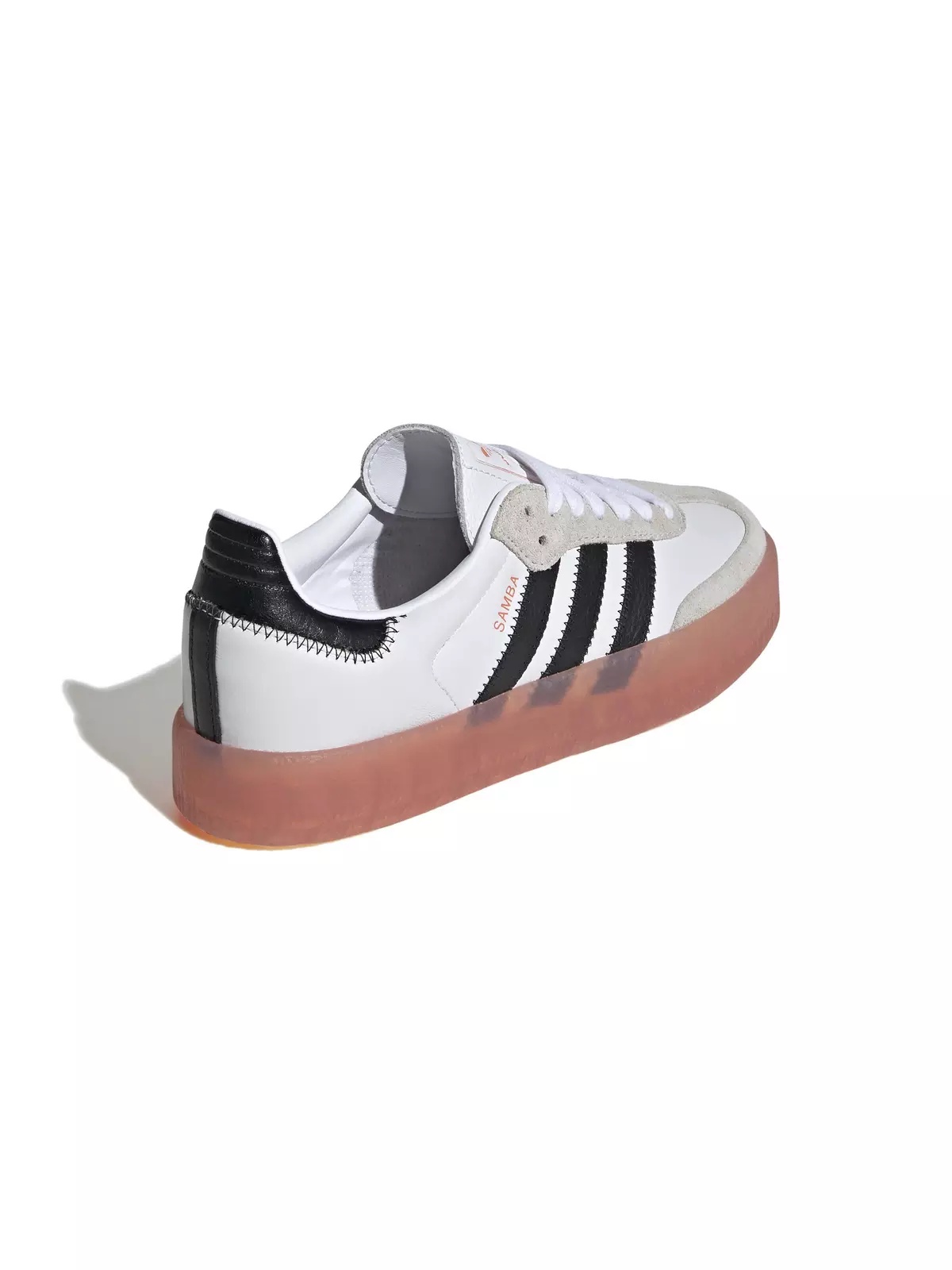 Originals Sambae "Ftwr White/Core Black/Semi Coral" Women's Shoe - 6