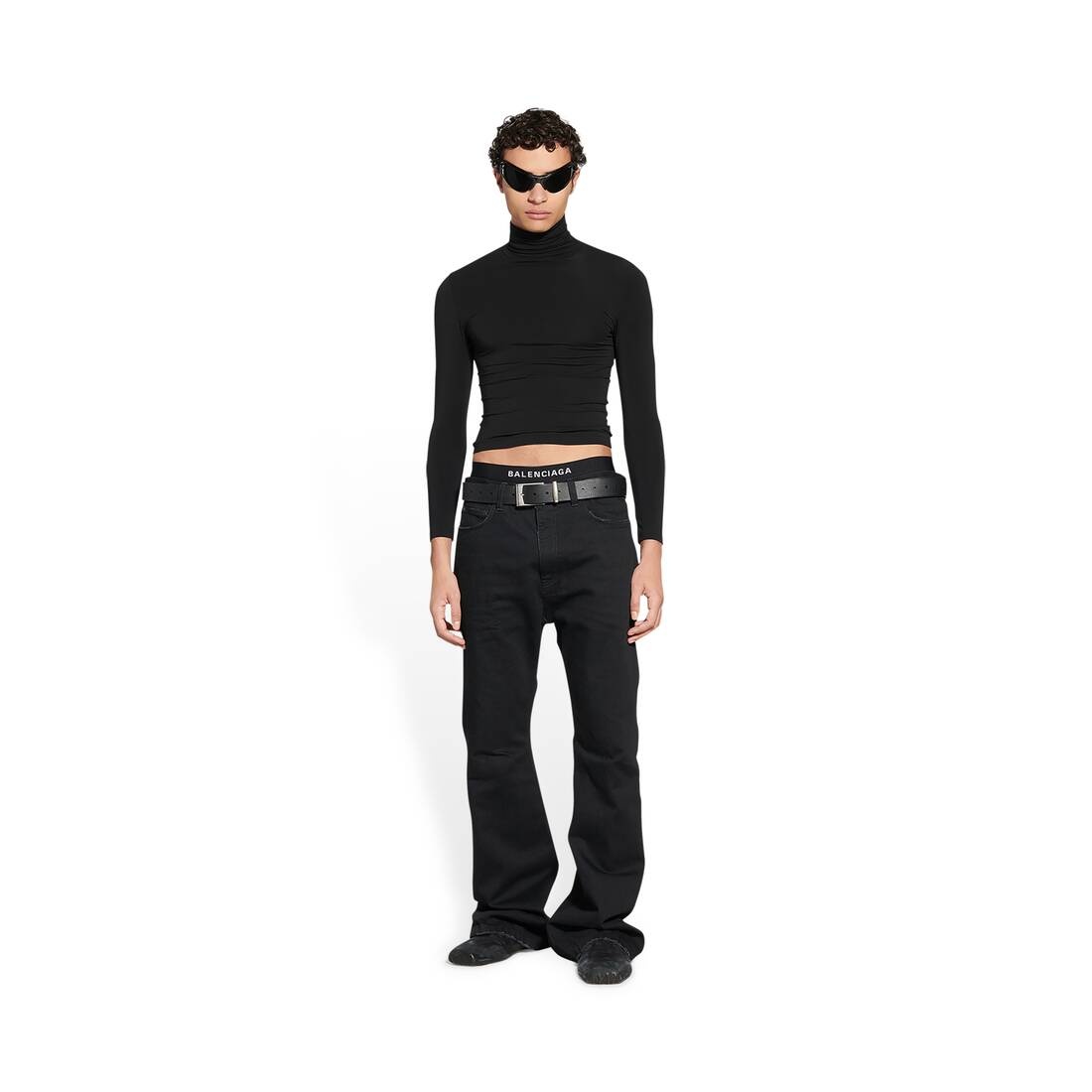 Flared Pants in Black - 2