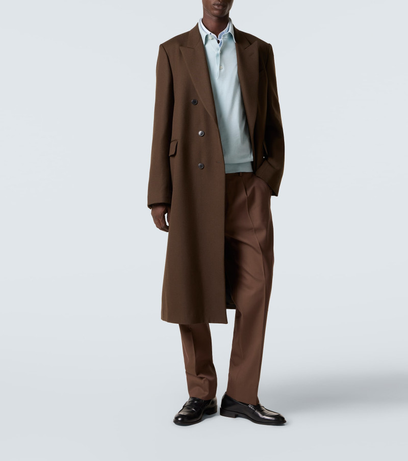 ZEGNA Cotton and wool straight pants outlook