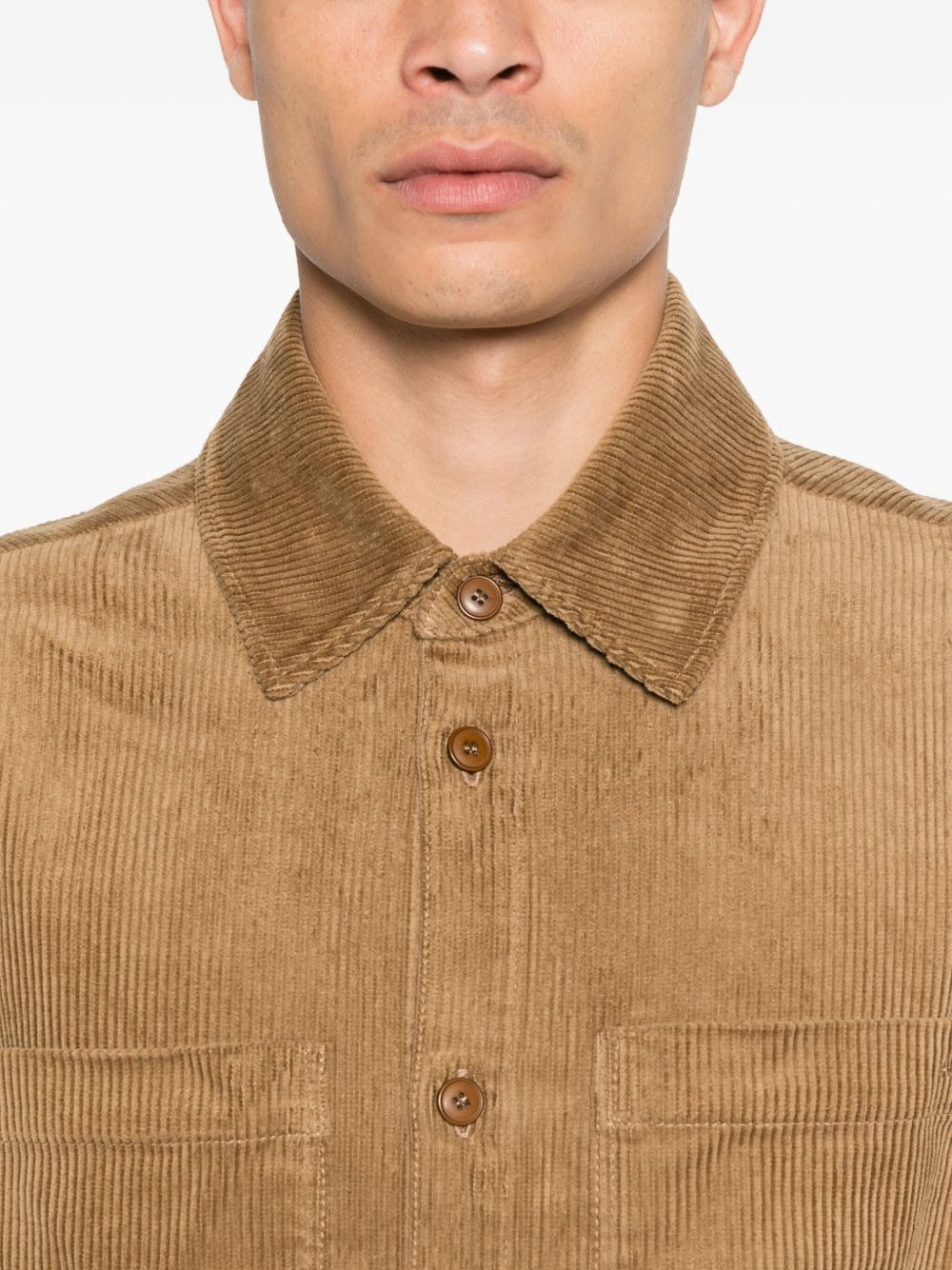 corduroy shirt jacket - 5