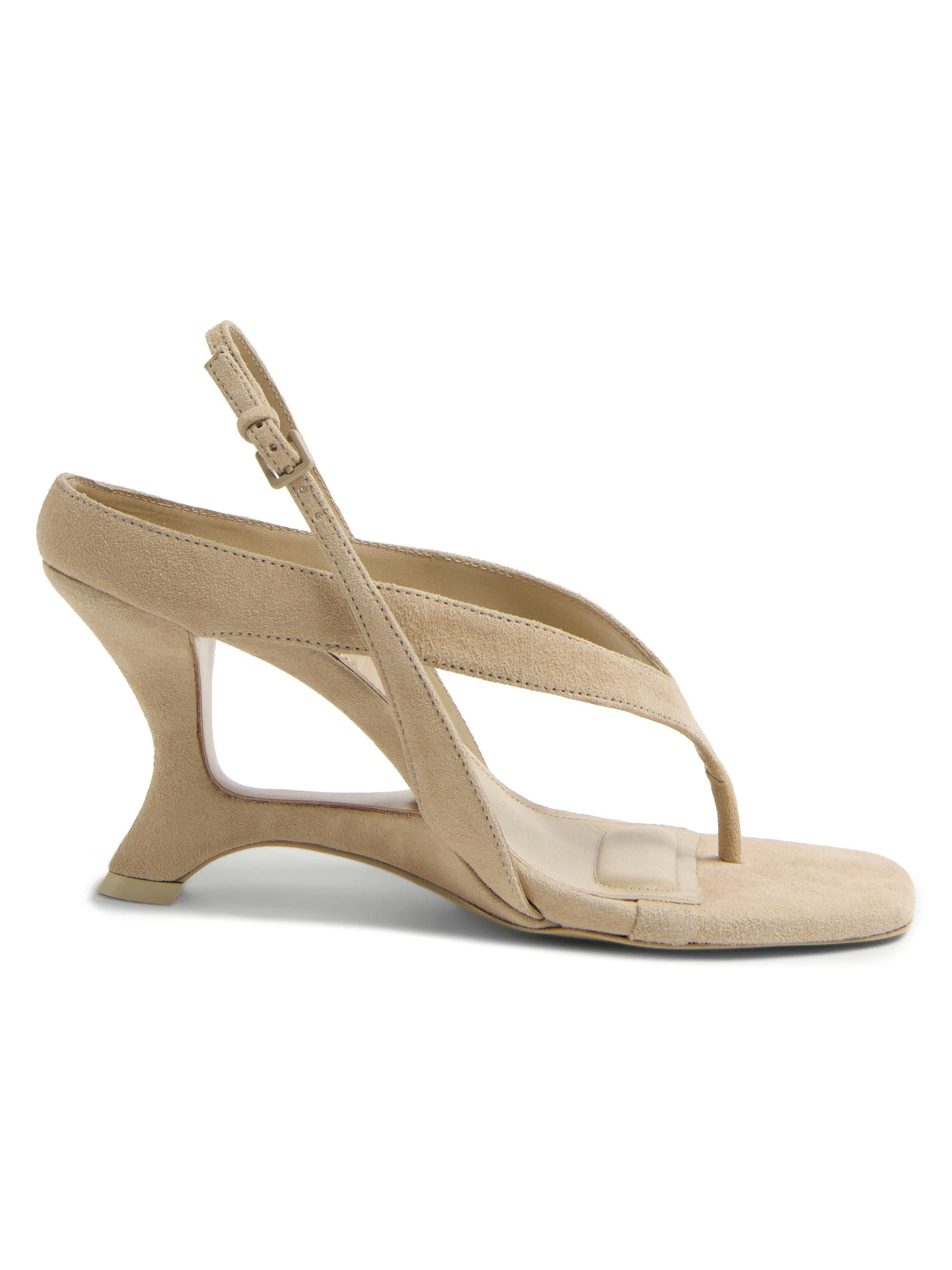 Women's Darya 80MM Suede Wedge Sandals - Desert - 1
