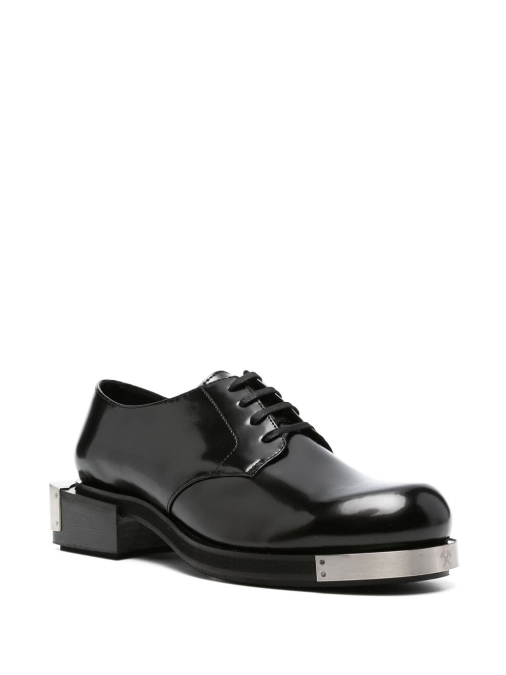 Nazim engraved-logo derby shoes - 2