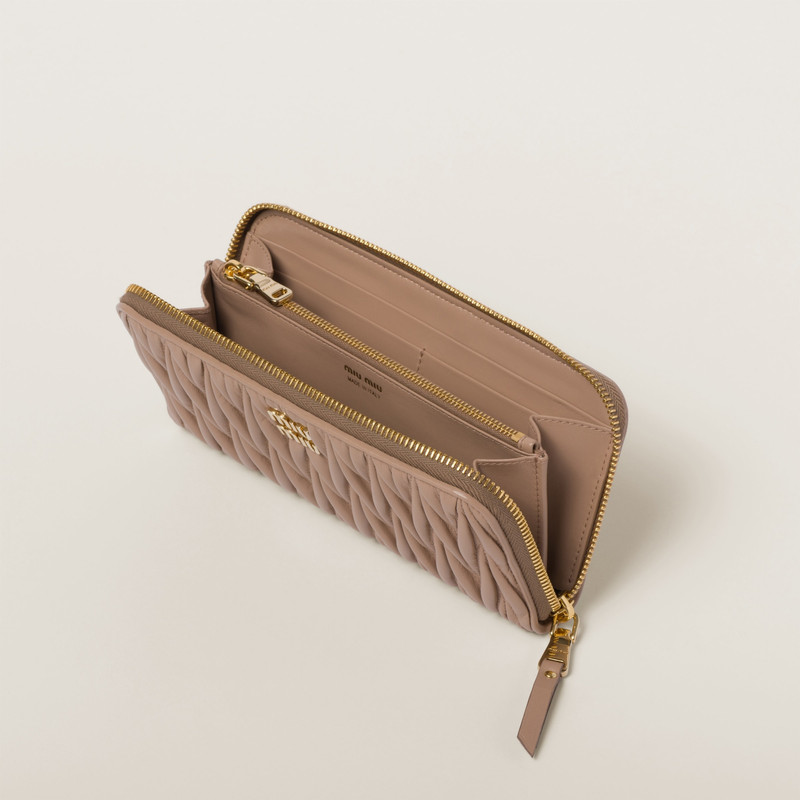 Miu Miu Large matelassé nappa leather wallet outlook