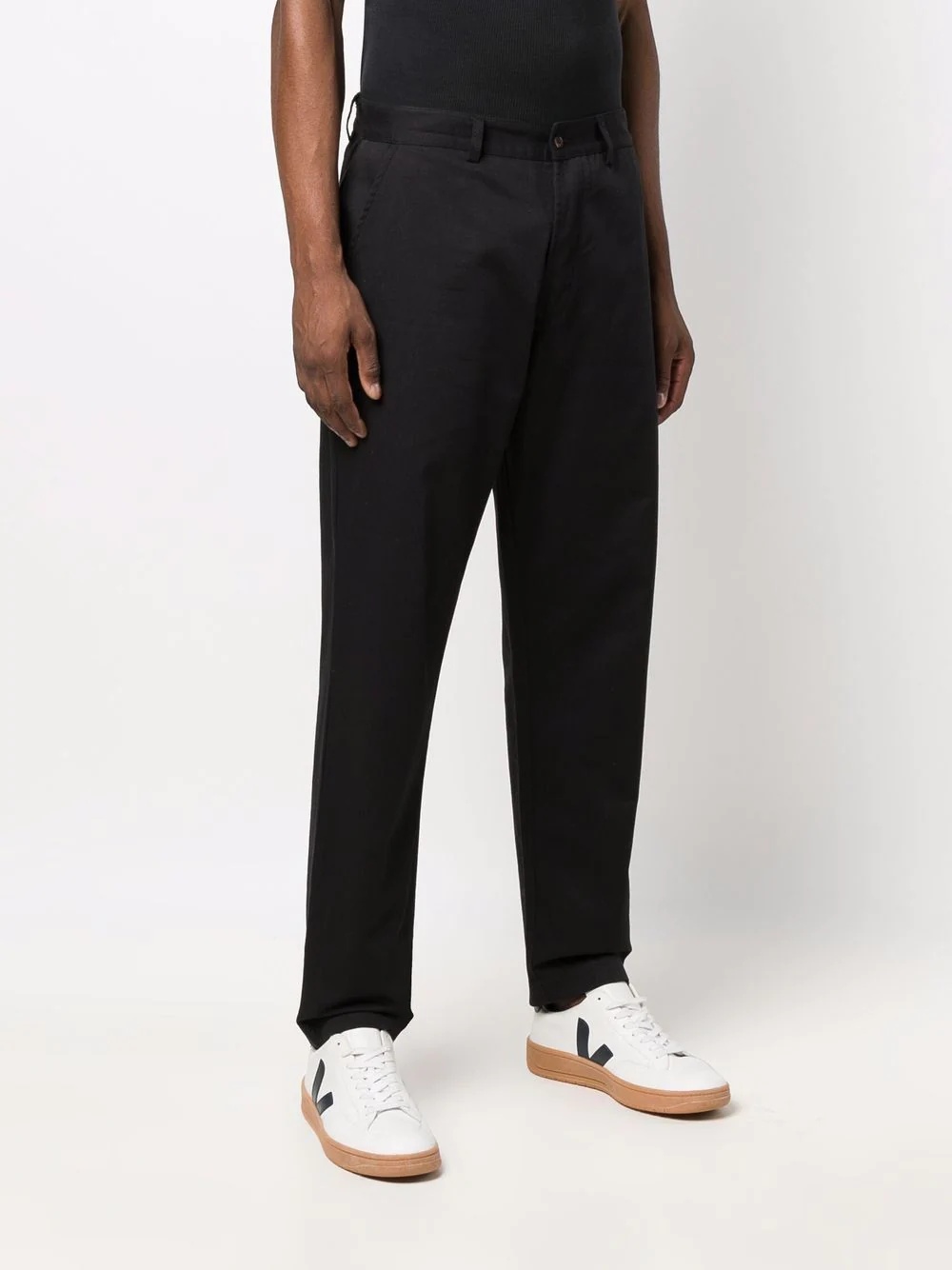 straight-leg chino trousers - 3