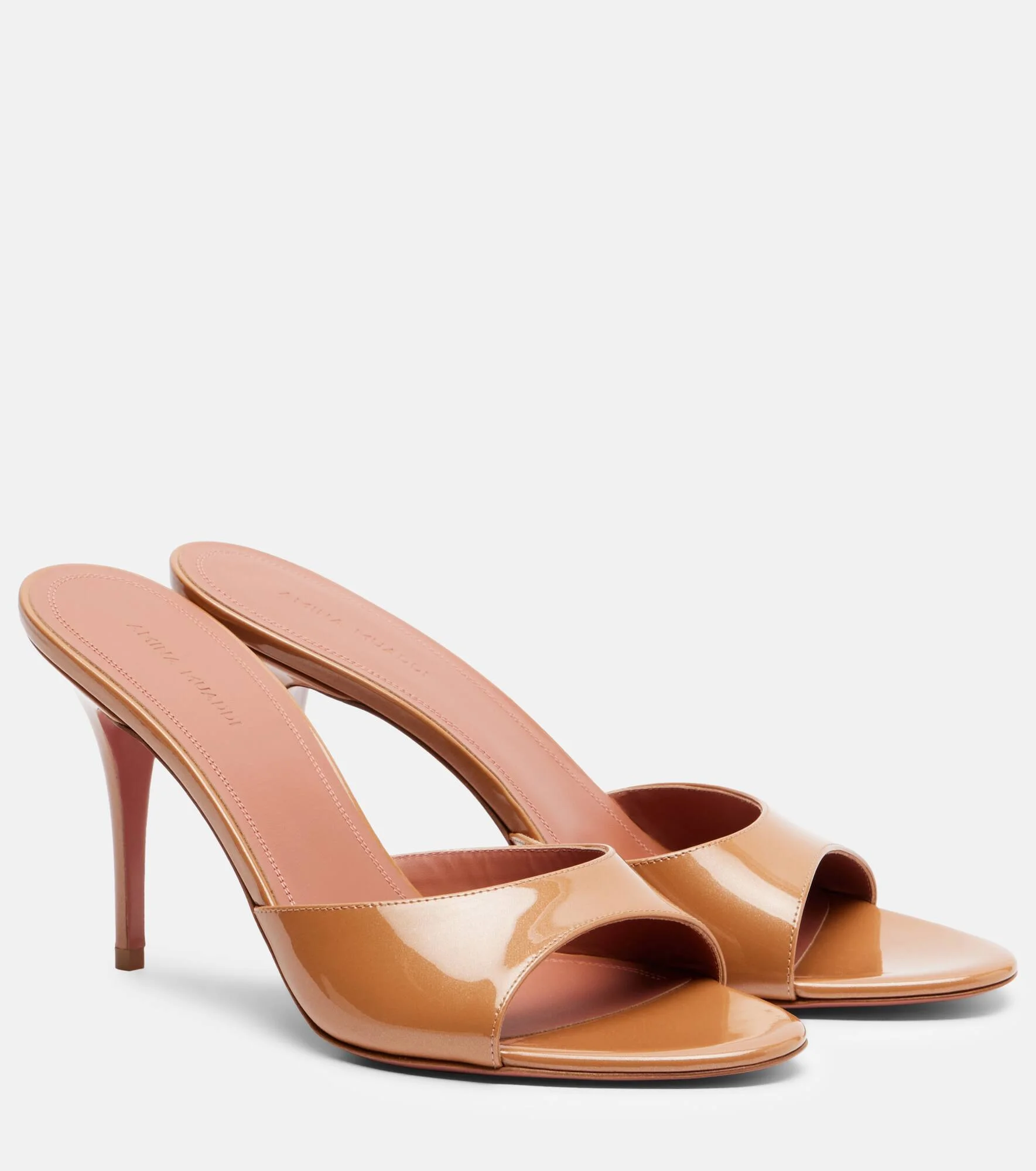 Elodie 90 patent leather mules - 1