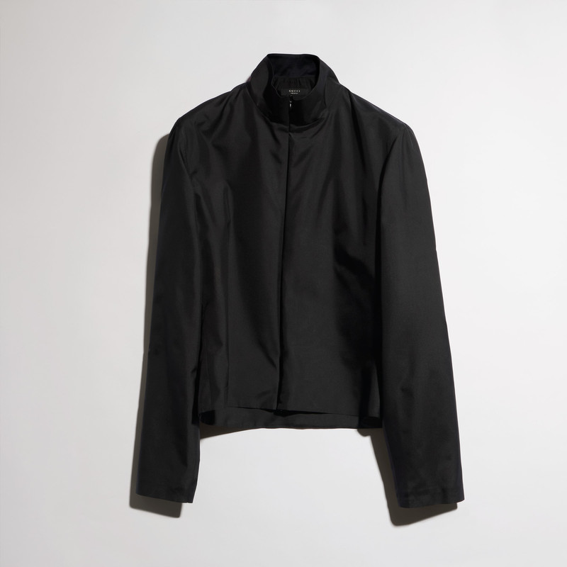 Technical silk poplin zip jacket 5