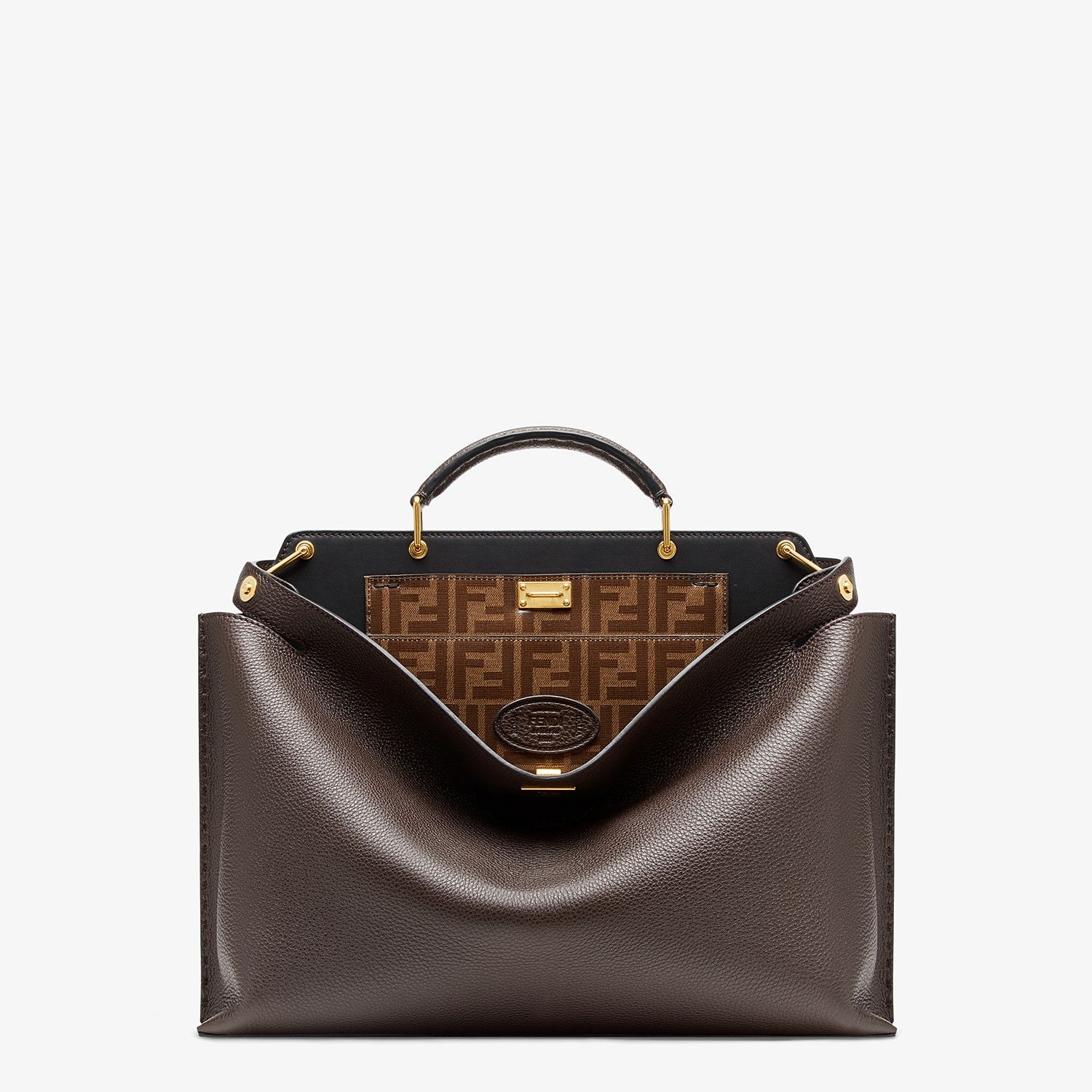 Brown leather bag - 1