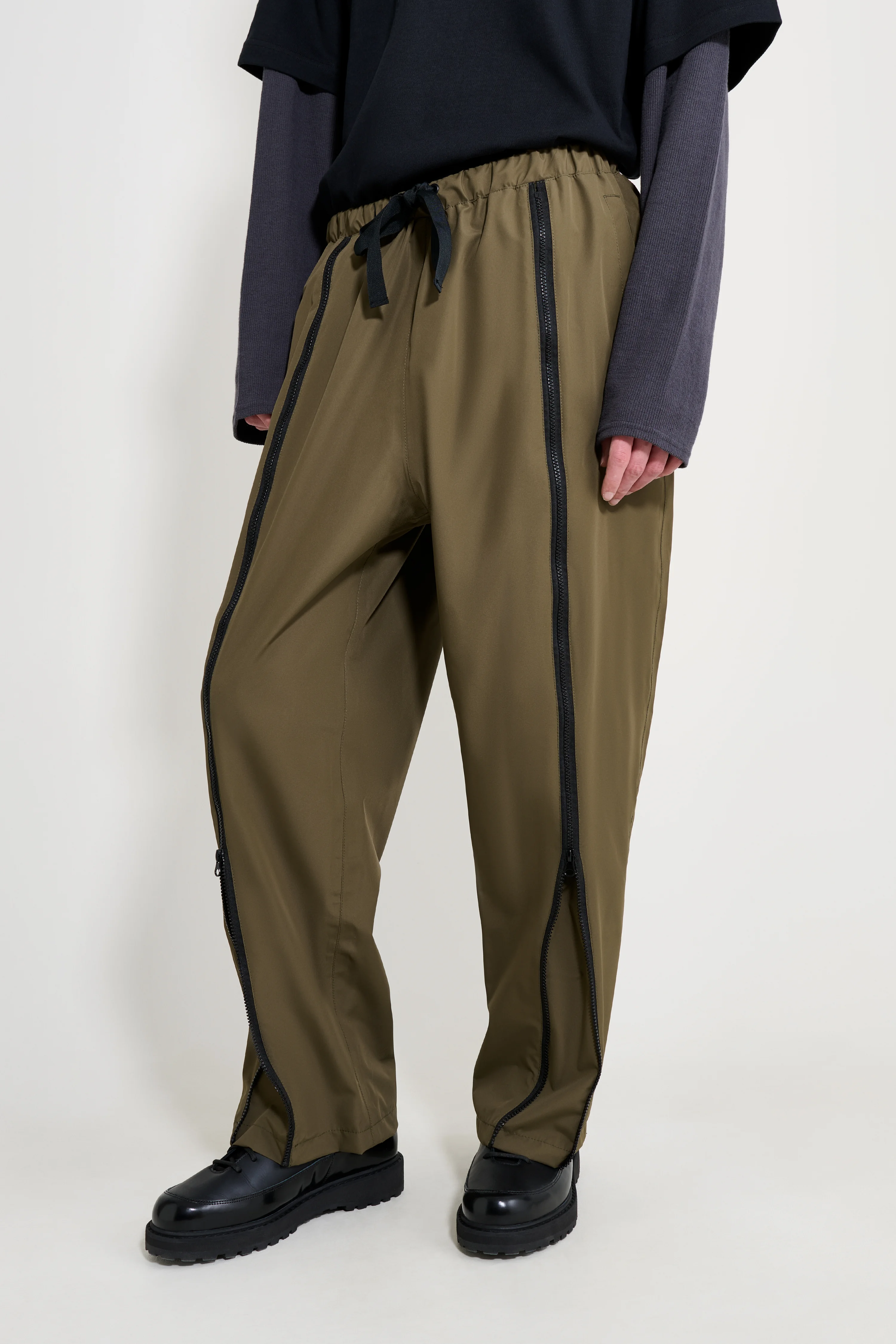 Bash Zip Trousers Green - 1