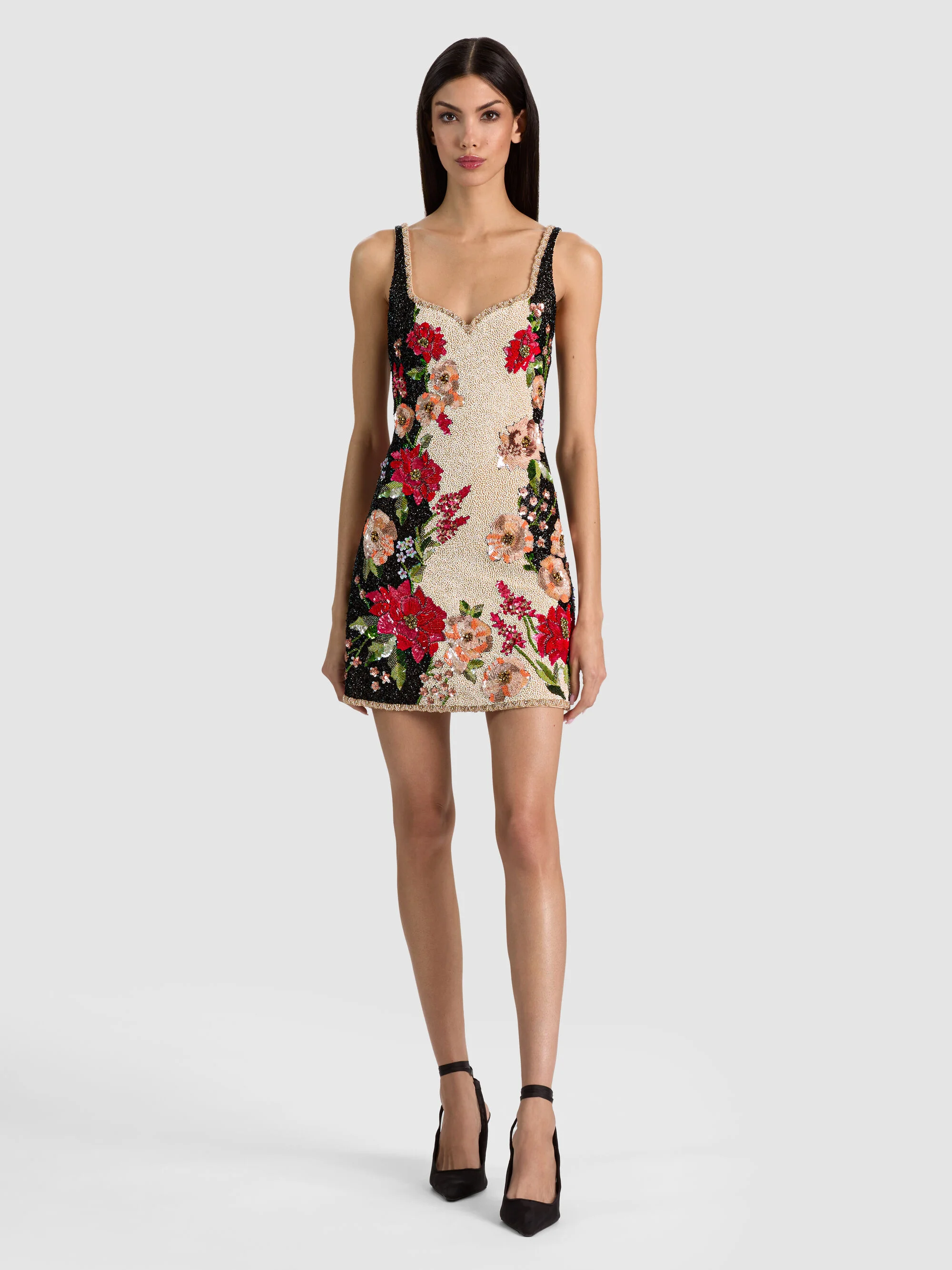 EVE EMBELLISHED MINI DRESS - 1