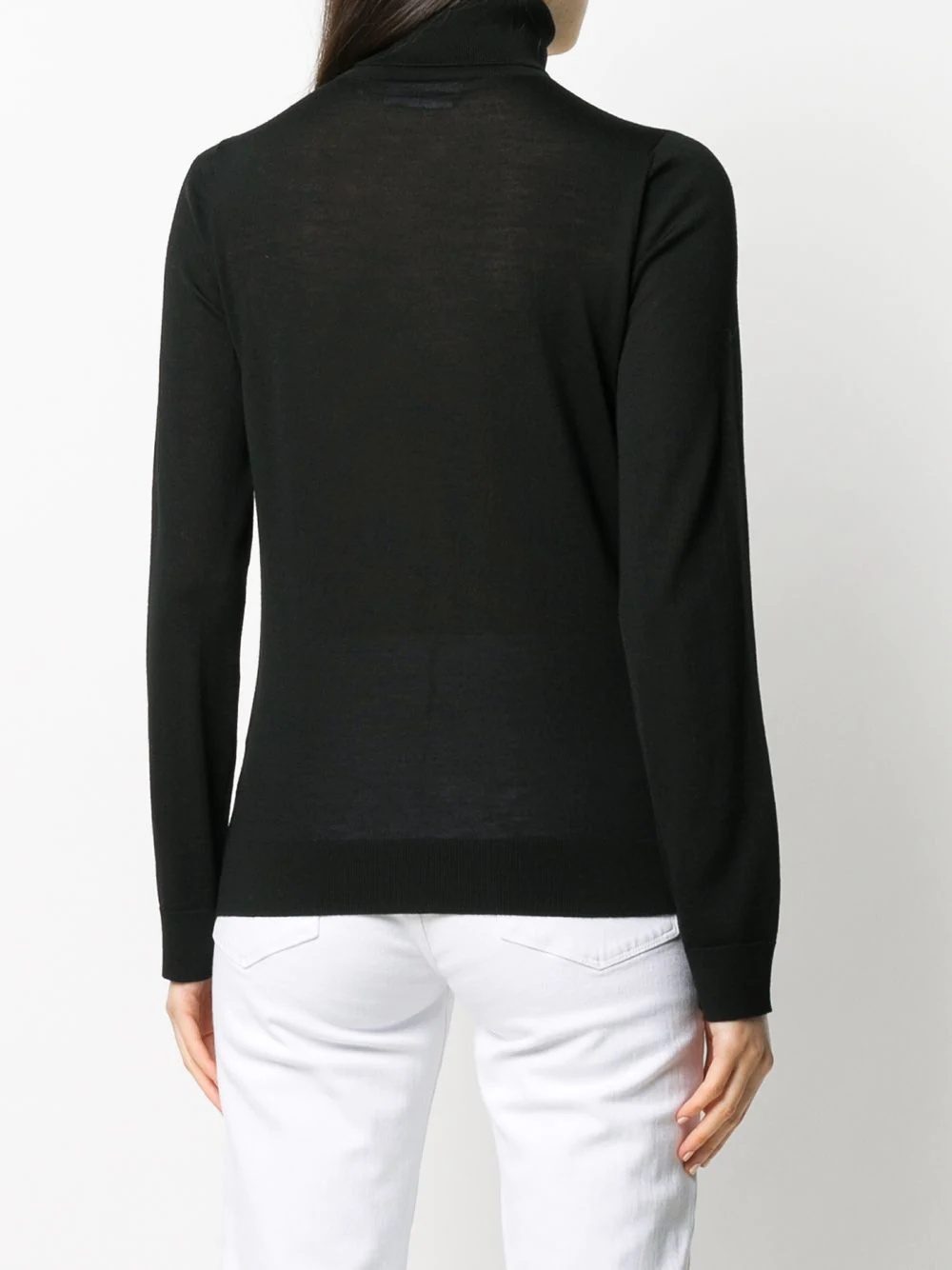 logo-print rollneck jumper - 4