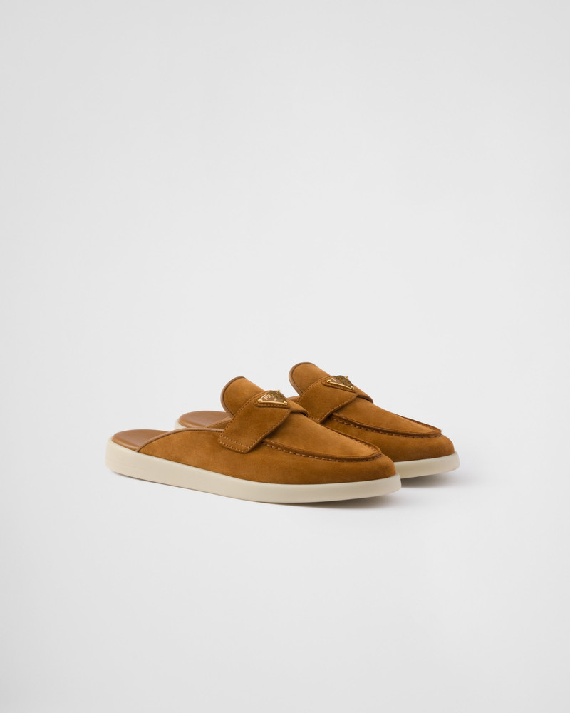 Suede sabots 1