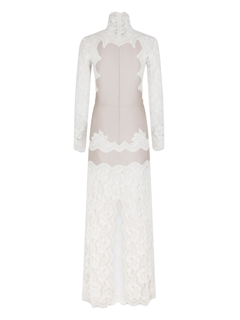 rabanne Rabanne Lace Jersey Maxi Dress outlook