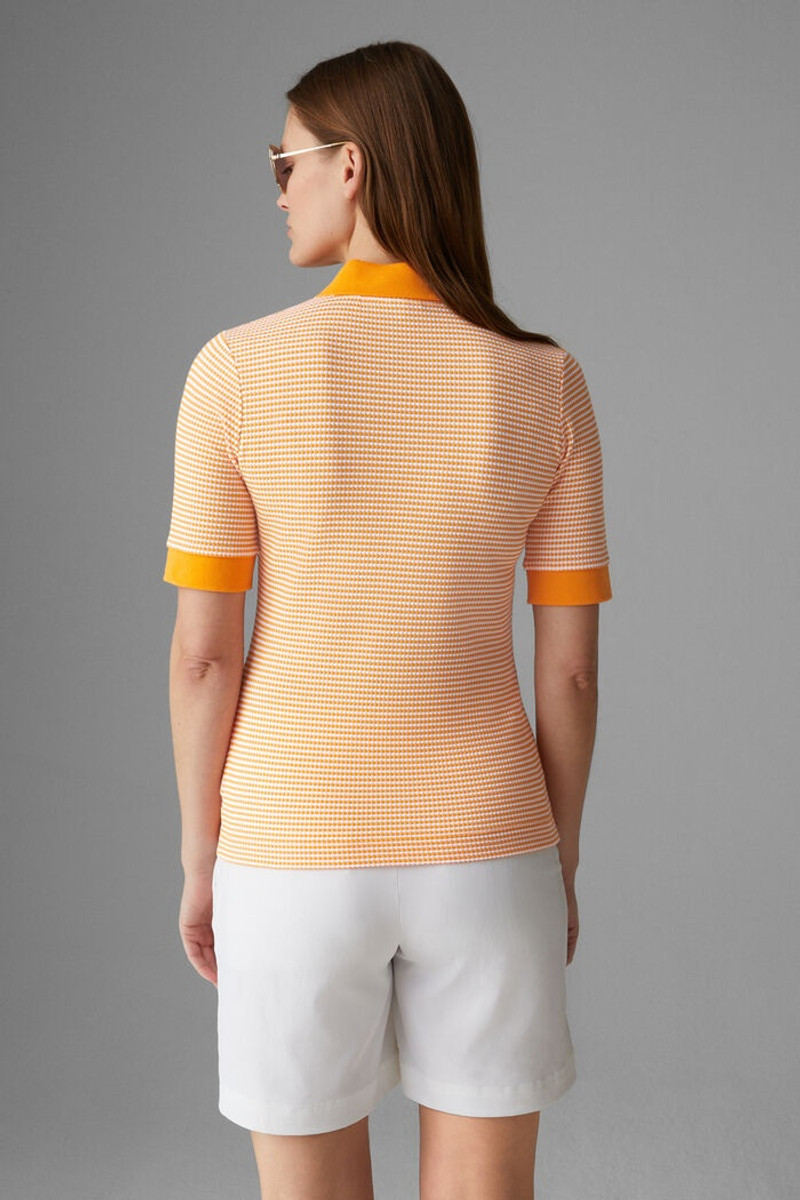 Wendy Polo shirt in Orange/White 3
