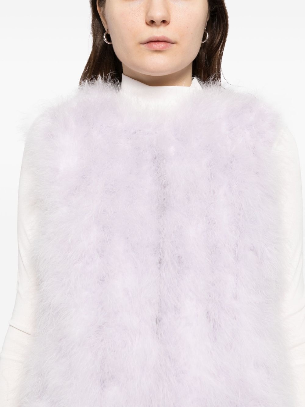 feather silk vest - 5