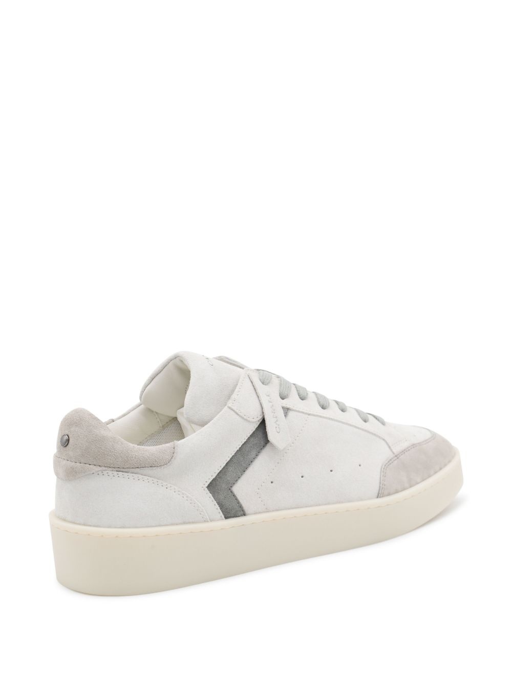 leather panelled sneakers - 3