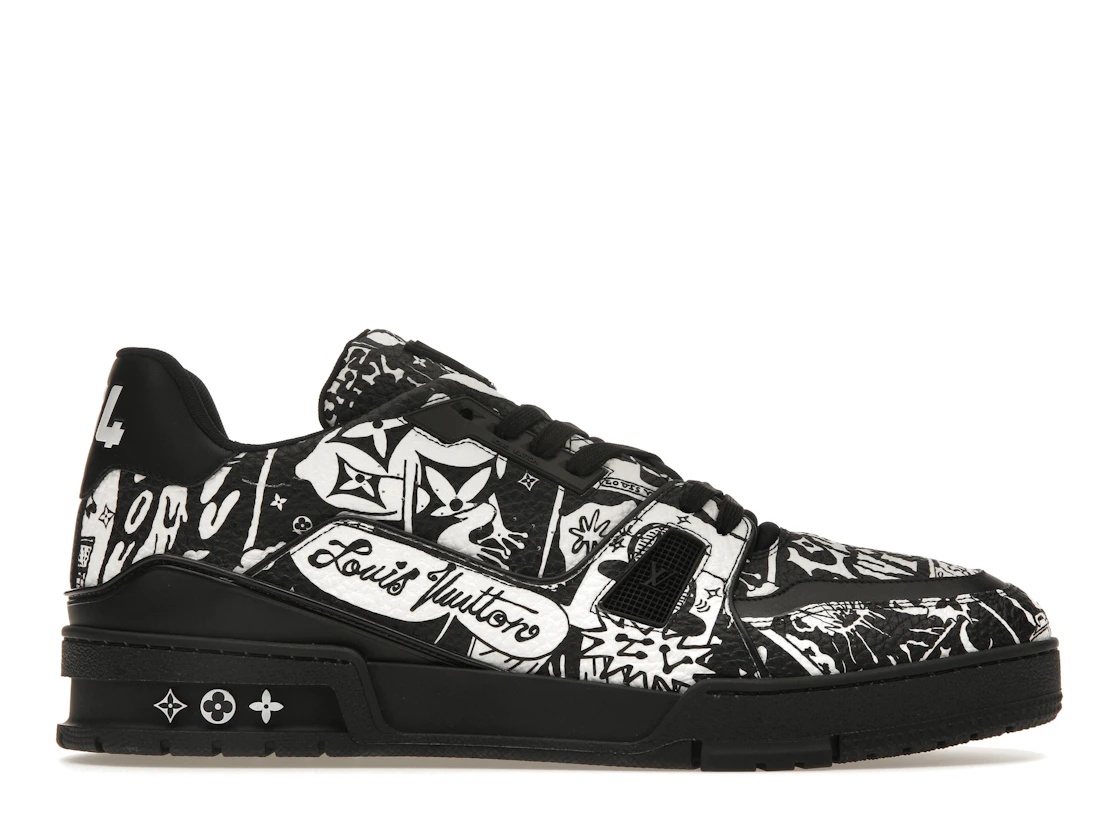 Louis Vuitton LV Trainer Comic Motifs Black White (SS23) - 1