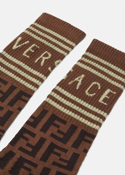 VERSACE Fendace FF 90s Vintage Logo Socks outlook