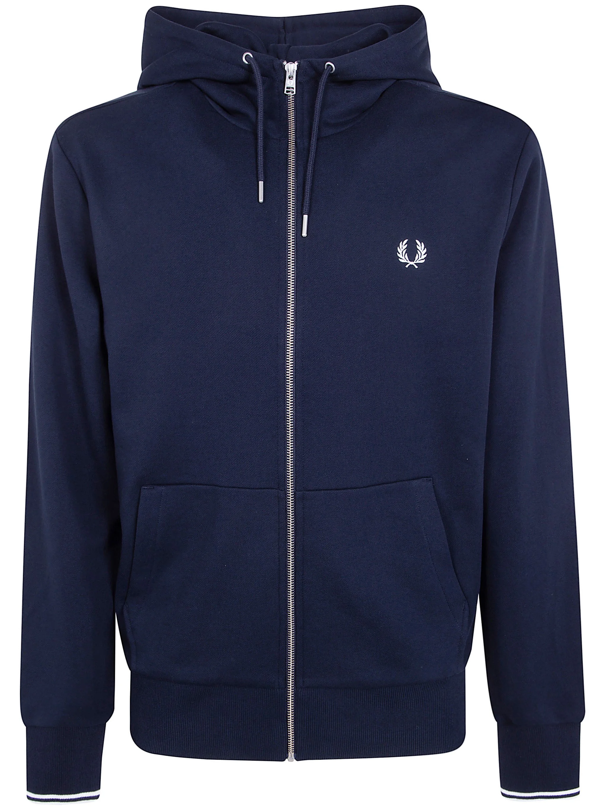 'Fred Perry' Hooded Zip Through Sweatshirt - 1