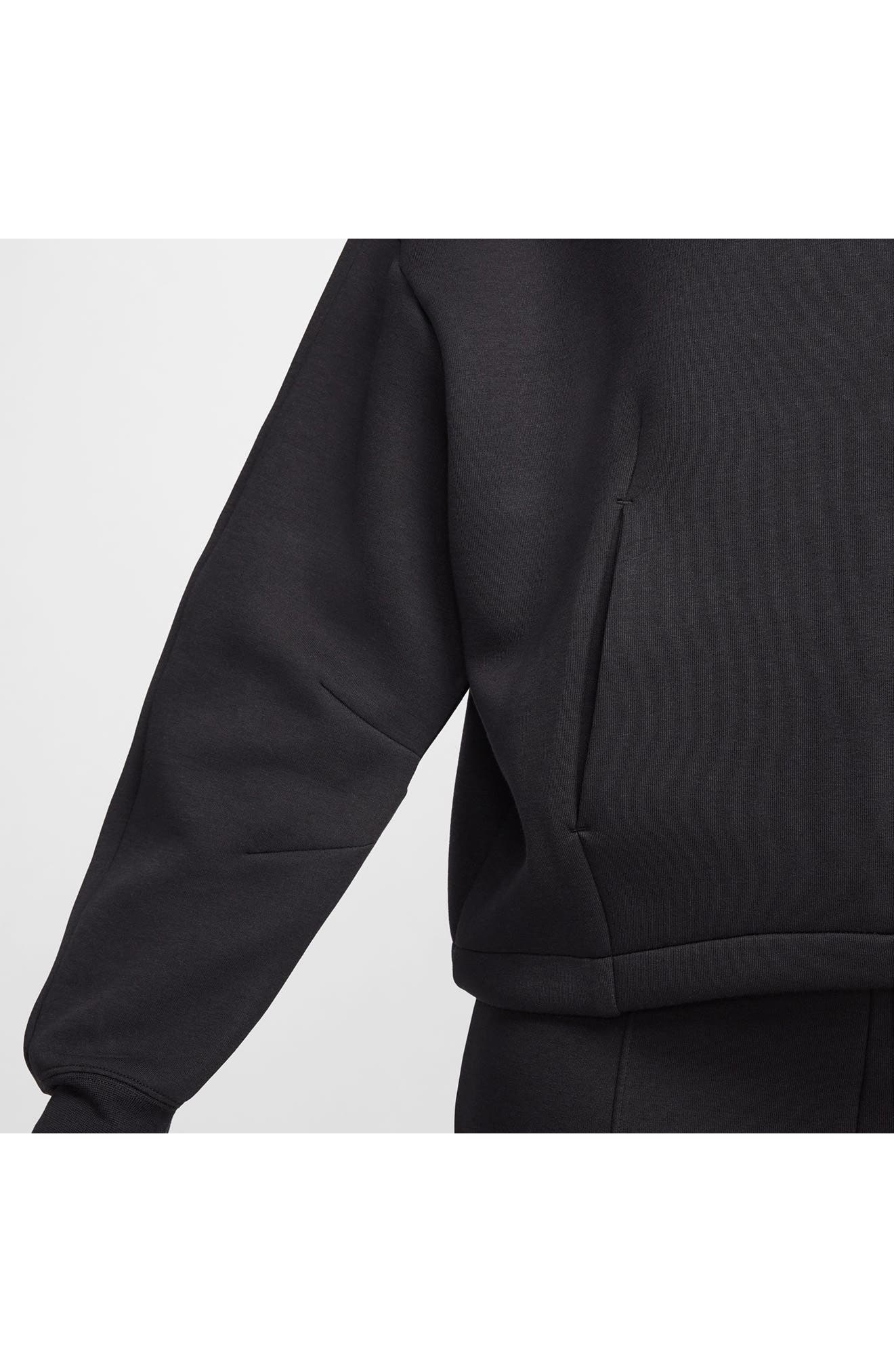 Nike Sportswear Oversize Tech Fleece Hoodie in Black/Black at Nordstrom - 6