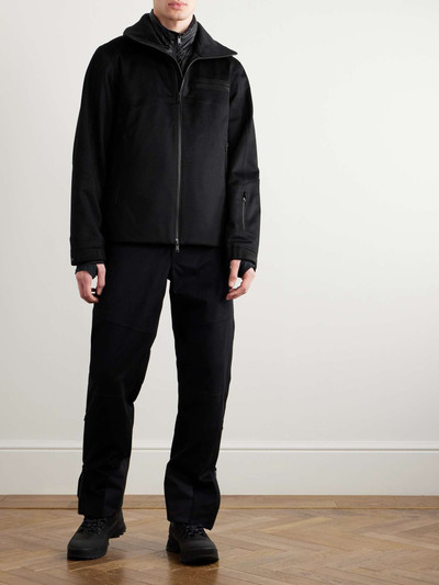 ZEGNA Convertible Leather-Trimmed Cashmere Down Hooded Ski Jacket outlook