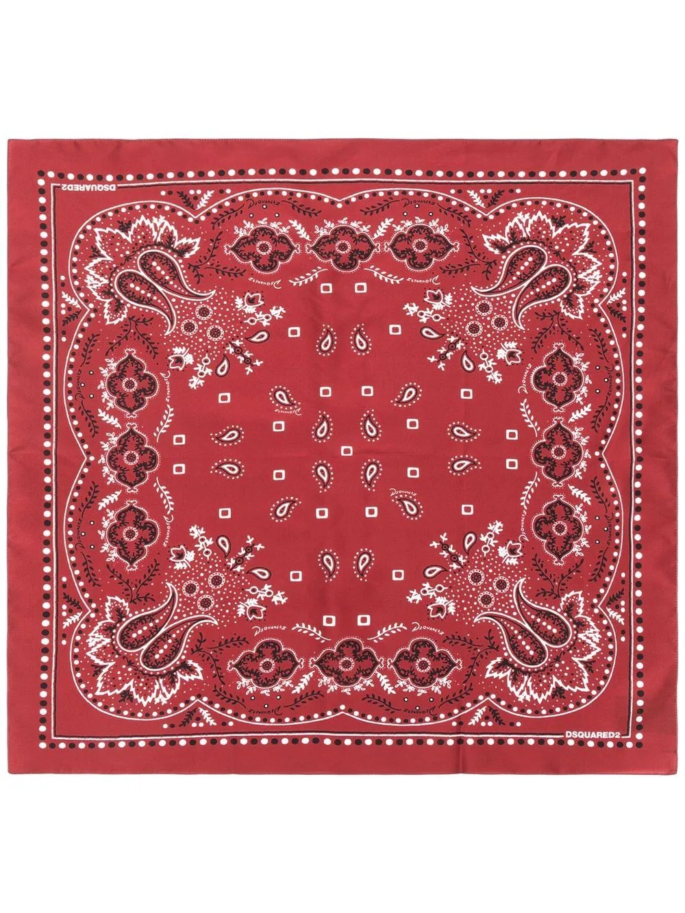 paisley-print bandana scarf - 4