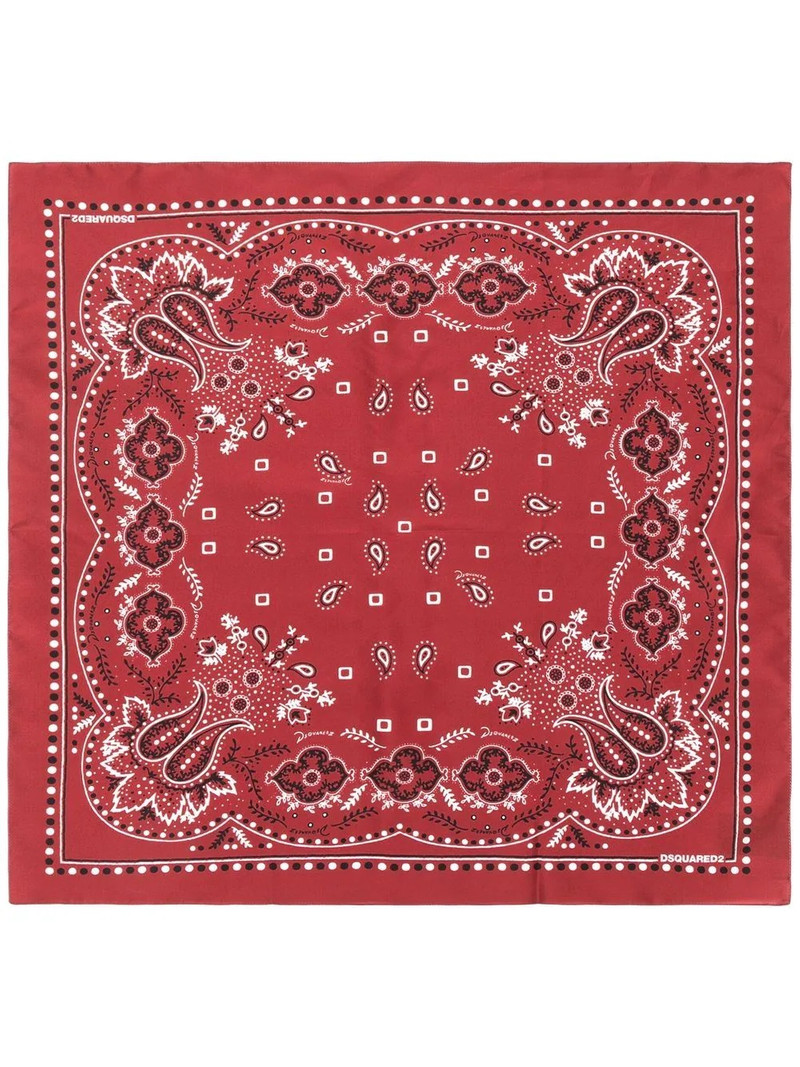 paisley-print bandana scarf 4