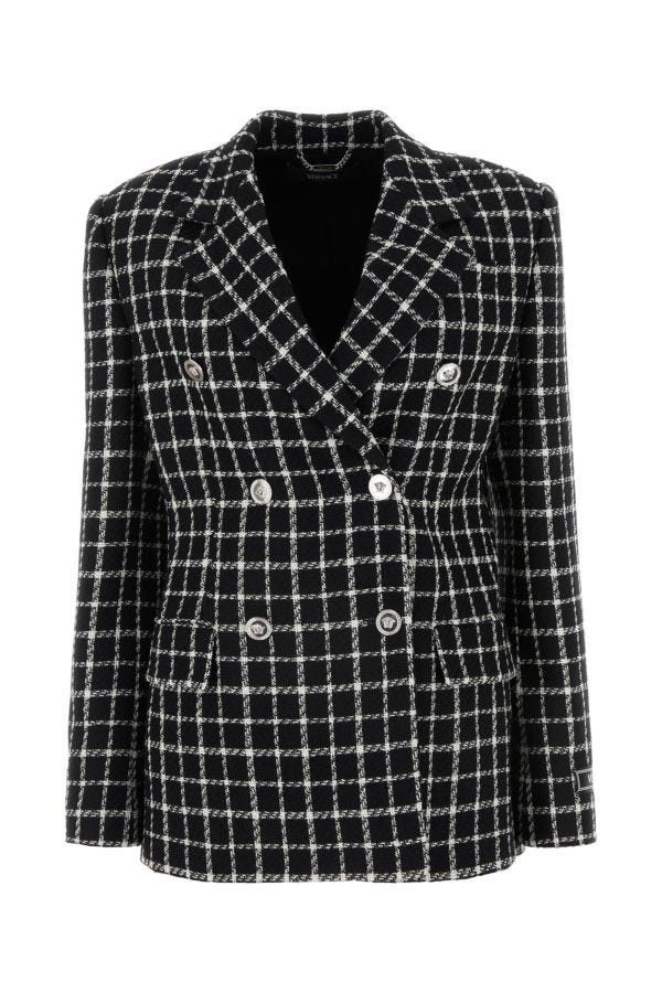 ジャケット Versace Embroidered Tweed Blazer VERSACE Embroidered tweed blazer | gebnegozionline | REVERSIBLE