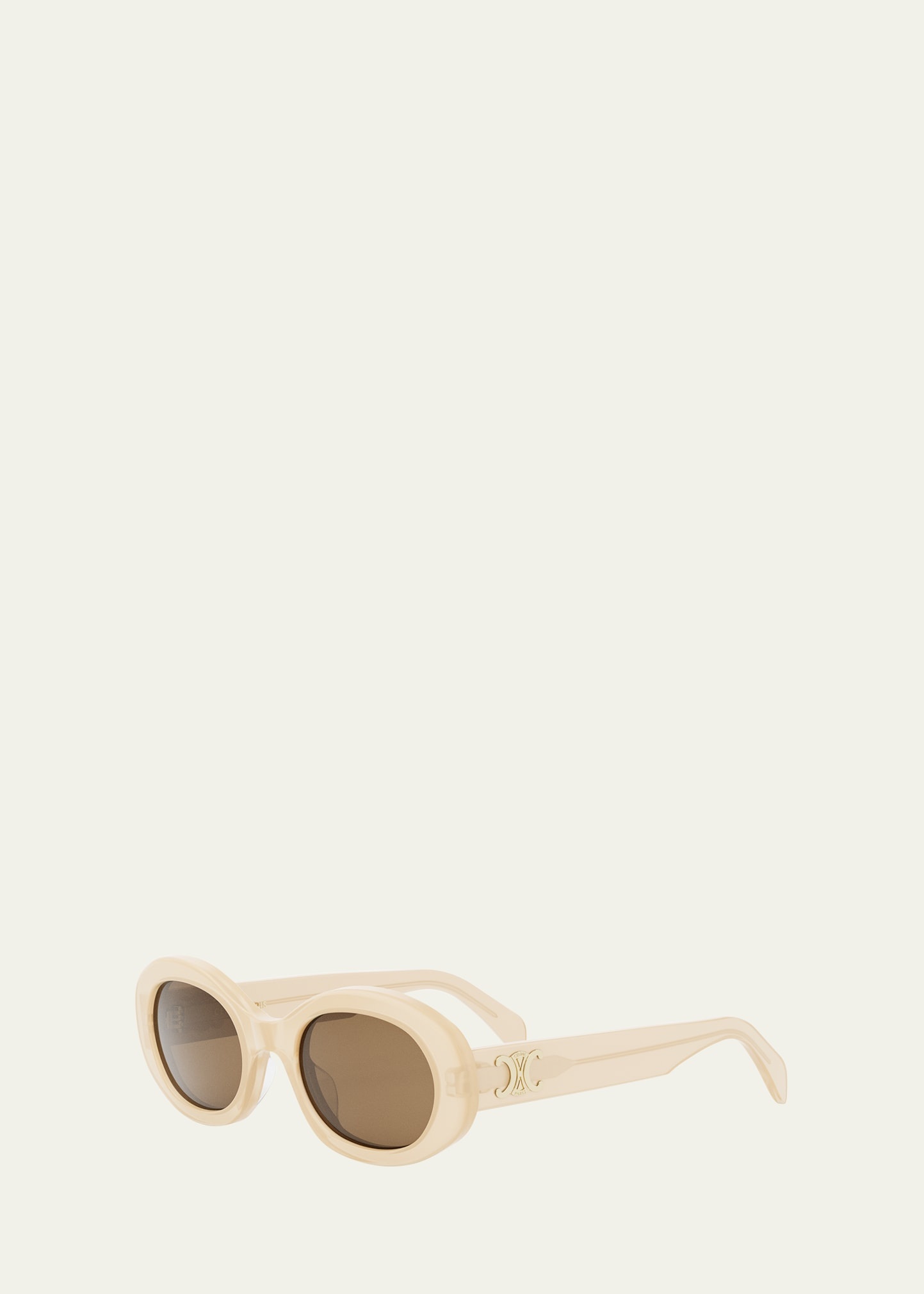 Triomphe Acetate Oval Sunglasses - 2