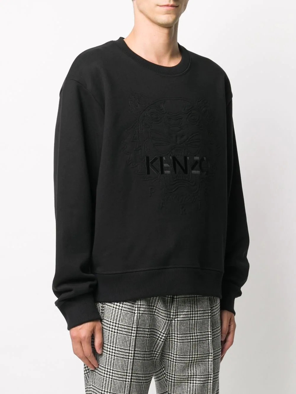 embroidered-logo sweatshirt - 3