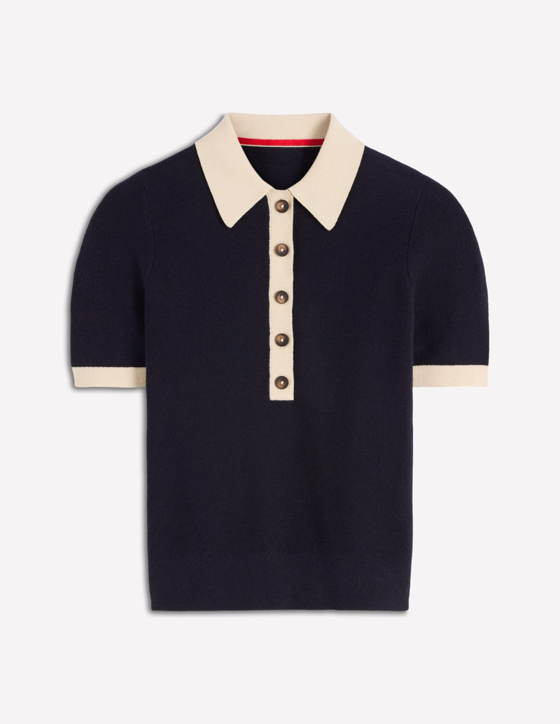 Grace Colour Block T-Shirt-Navy 7