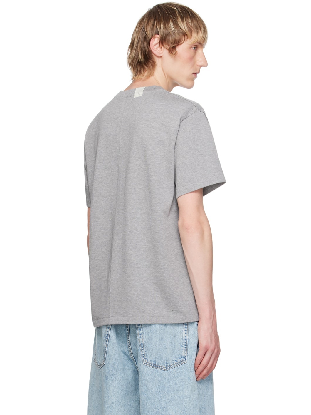 Gray Crewneck T-Shirt - 3