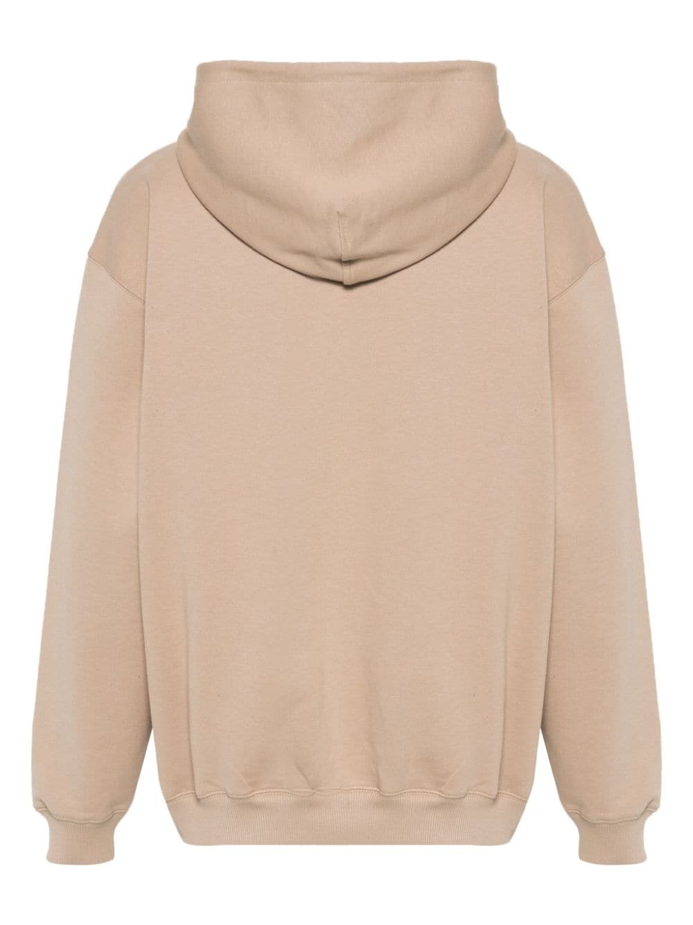 logo-print cotton hoodie - 2