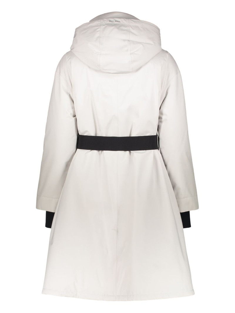 Herno hooded belted coat outlook