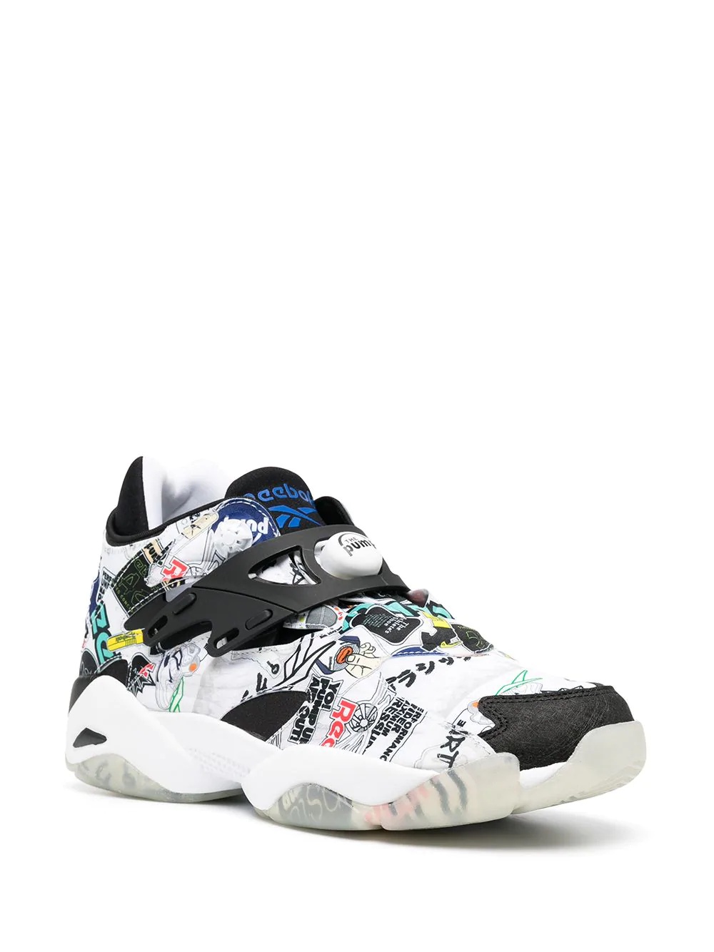 graffiti print trainers - 2