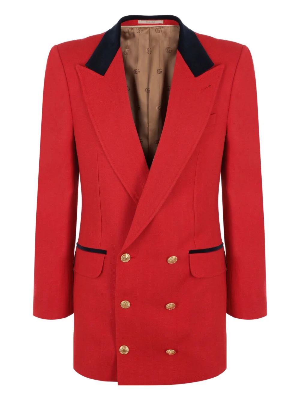 peak-lapels double-breasted blazer - 1