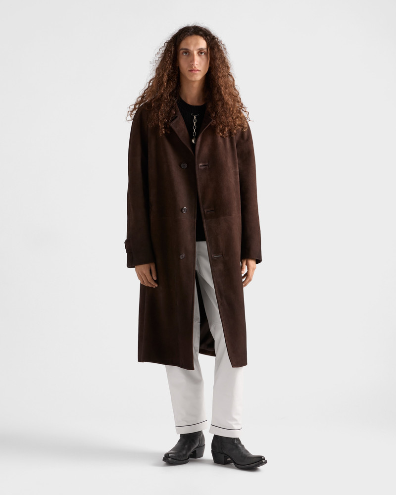 Prada Suede coat outlook