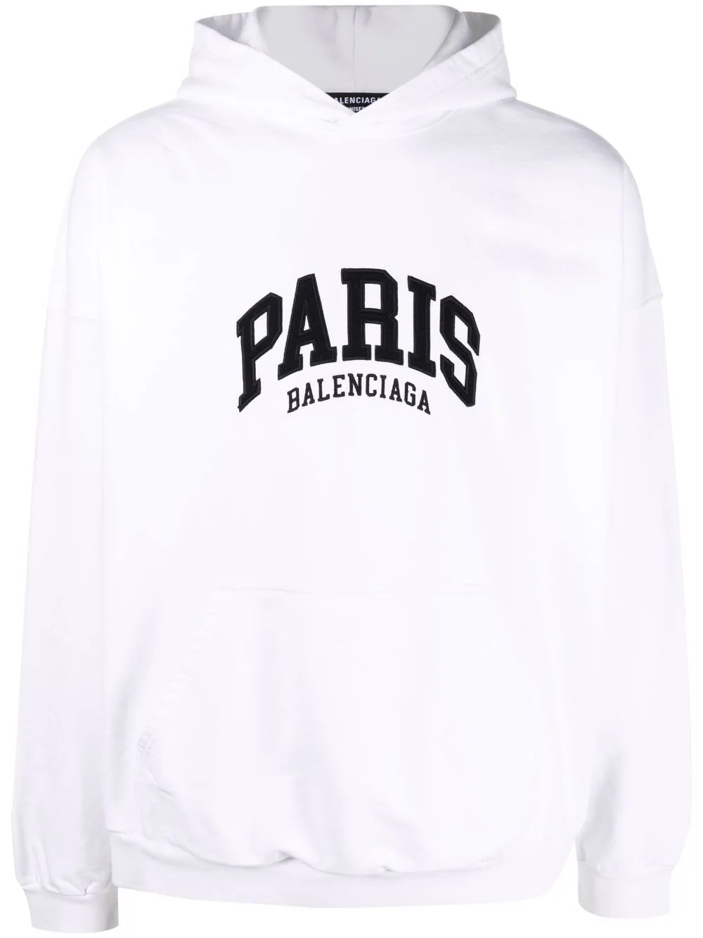 Paris logo embroidered hoodie - 1
