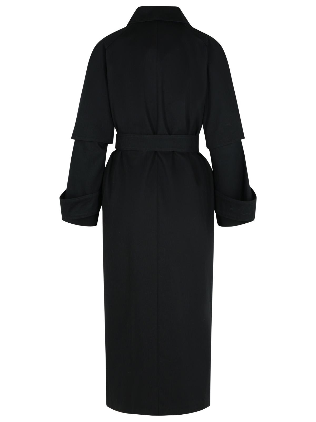 Max Mara 'Agamia' Black Cotton Raincoat Women - 3