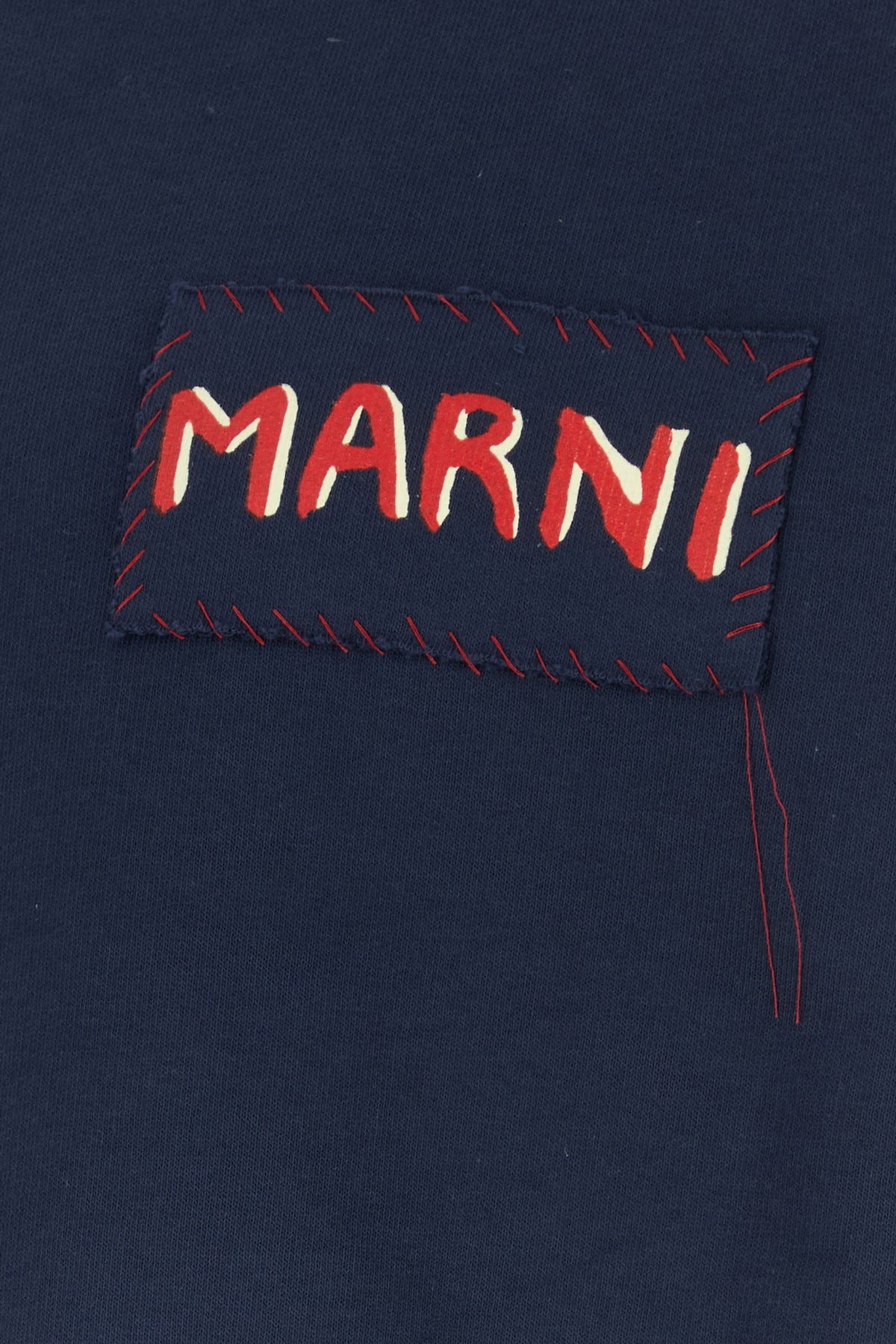 Dark blue cotton sweatshirt - 3